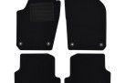 Πατάκια δαπέδου μοκέτας Standard μαύρα για Seat Ibiza (IV) / Skoda Fabia (III) / VW Polo (V) 4τμχ